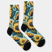 Chaussette Été/tournesol/oiseau (Droite)
