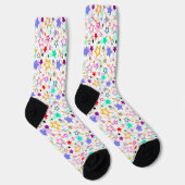 Chaussette Étoiles colorées blanches (Droite)