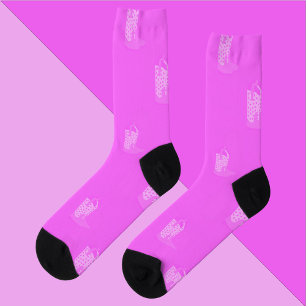 Chaussette Étoiles de cowboy Boots Motif rose