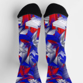 Chaussette Étoiles rouges blanches et bleues (Haut)