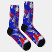 Chaussette Étoiles rouges blanches et bleues (Droite)