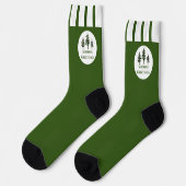 Chaussette Evergreen Trees Seasons Greetings (Gauche)