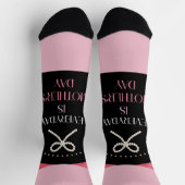 Chaussette Everyday is Mothers Day Elegance Pink Bow Socks (Haut)