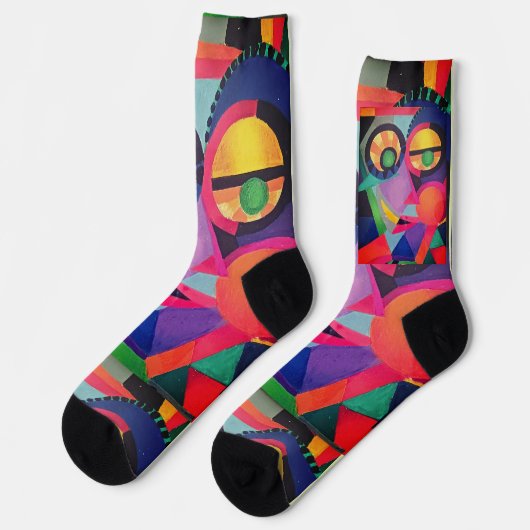 Chaussette Face Abstraite n° 1 (Gauche)