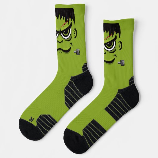 Chaussette Face Frankenstein Halloween (Gauche)