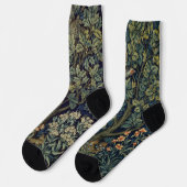 Chaussette Faisan d'arbre boisé William Morris (Gauche)