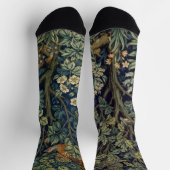 Chaussette Faisan d'arbre boisé William Morris (Haut)