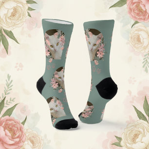 Chaussette Faites vos propres chaussettes avec photo de chat