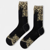 Chaussette Falln Black And Gold Filigree (Gauche)