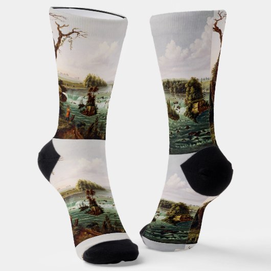 Chaussette Falls of Saint Anthony by Henry Lewis (Angulaire)