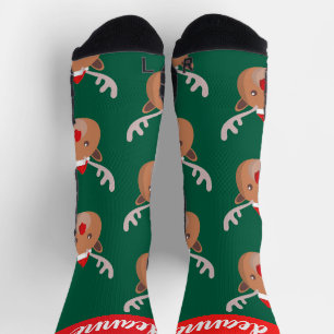 Chaussette Famille de Noël simple et élégante