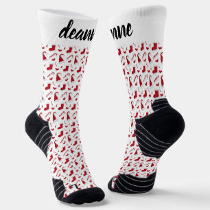 Chaussette Famille de Noël simple et élégante