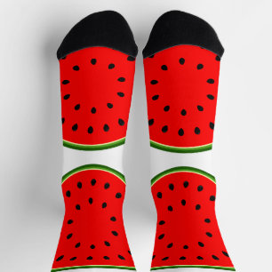 Chaussette Fantaisie fluviale colorée mignonne rouge