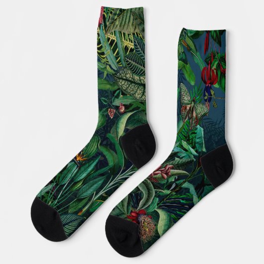 Chaussette Fantastique Fabulous Midnight Rainforest (Gauche)