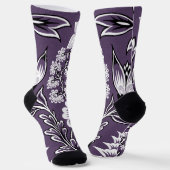 Chaussette Fantastiques Fleurs (Plum) Art (Angulaire)