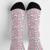 Chaussette Fantôme rose Halloween (Haut)