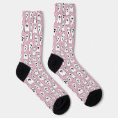 Chaussette Fantôme rose Halloween (Droite)