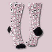 Chaussette Fantôme rose Halloween