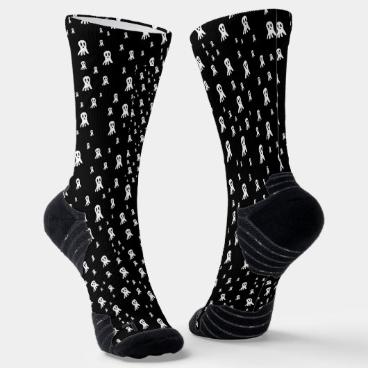 Chaussette Fantômes d'Halloween foncé (Angulaire)