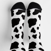 Chaussette Faux cuir de vache noir et blanc (Haut)
