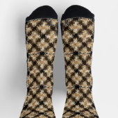 Chaussette Faux Fussy À damiers Brown Plaid (Haut)