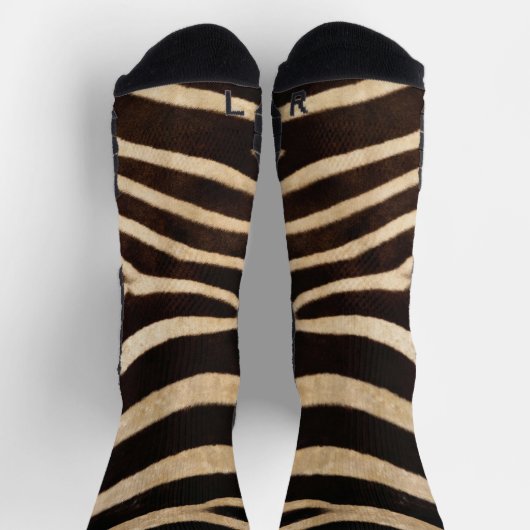Chaussette Faux Zebra Skin (Haut)