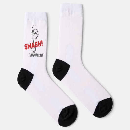 Chaussette féministe, briser le patriarcat - (Droite)