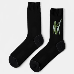 Chaussette Femme en silhouette de peau de serpent