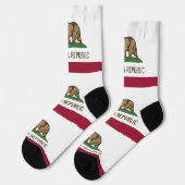 Chaussette Femmes chaussettes durables avec drapeau de la Cal (Gauche)