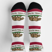 Chaussette Femmes chaussettes durables avec drapeau de la Cal (Haut)