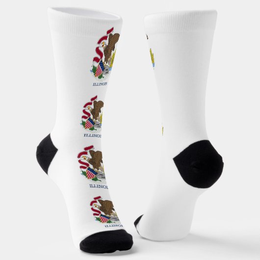 Chaussette Femmes chaussettes durables avec drapeau de l'Illi (Angulaire)