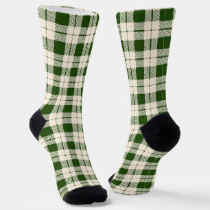 Chaussette Ferme de la forêt verte de blanc plaid Noël