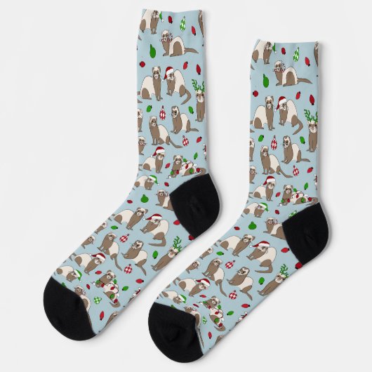 Chaussette Ferret de Noël (Gauche)
