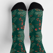 Chaussette Festive Red Berry Christmas Socks (Haut)