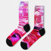 Chaussette Festivité variation rose (Gauche)