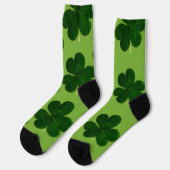Chaussette Fête de la St Patrick à quatre feuilles (Gauche)