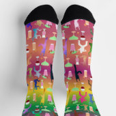 Chaussette Fêter Les Femmes Avec Motif Cocktails (Haut)
