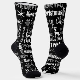 Chaussette Fêtes de Noël, motif de Noël