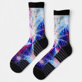 Chaussette Feu d'artifice Blue Maroon (Gauche)