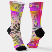 Chaussette Feuilles arc-en-ciel (Angulaire)