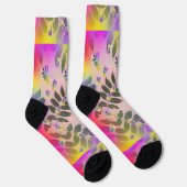 Chaussette Feuilles arc-en-ciel (Droite)