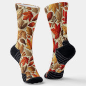Chaussette feuilles d'automne classiques (Angulaire)
