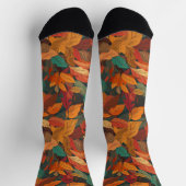 Chaussette Feuilles d'automne colorées (Haut)