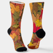 Chaussette Feuilles d'automne colorées (Angulaire)