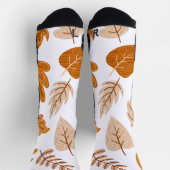 Chaussette Feuilles d'automne esthétiques, thème d'automne Mo (Haut)