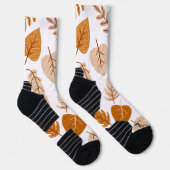 Chaussette Feuilles d'automne esthétiques, thème d'automne Mo (Droite)