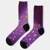 Chaussette Feuilles d'automne et Roses Durable Crew Sock (Gauche)