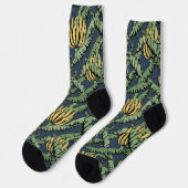 Chaussette Feuilles de bananes de la marine tropicale et bana (Gauche)