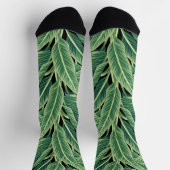 Chaussette Feuilles de bananes tropicales vertes (Haut)