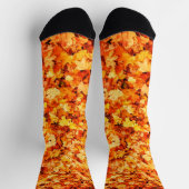 Chaussette Feuilles d'érable automnales orange doré (Haut)